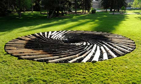 Carbon Sink by UK artist Chris Dury at the University of Wyoming. The sculpture has upset the local coal industry. Photograph: Chris Dury